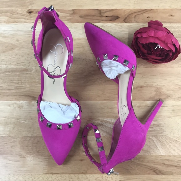 Jessica Simpson Pink Prinella Ankle-Strap Pumps 8 - Picture 3 of 8